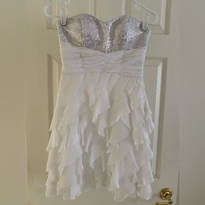 Strapless prom dress